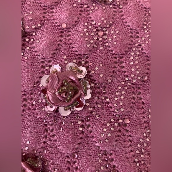 cashmere & wool beatiful pink sweater size small - Picture 3 of 8